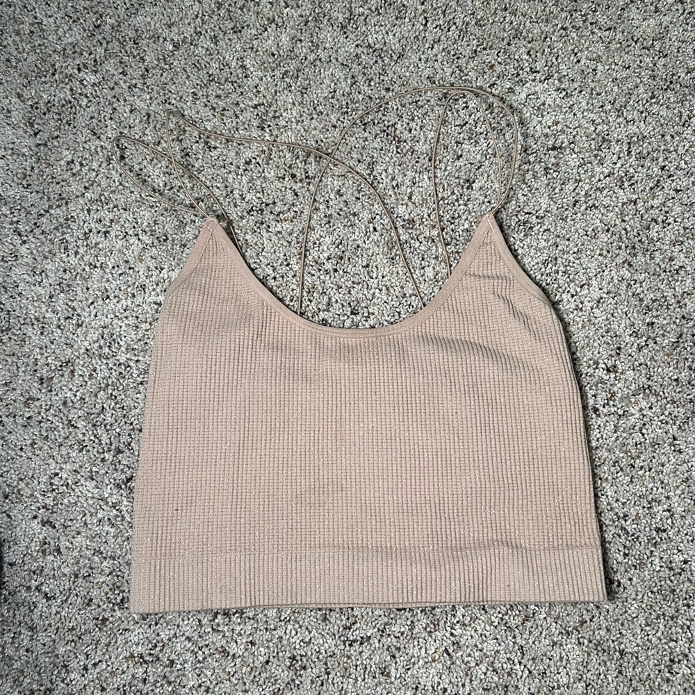 Urban outfitters out from under markie seamless bra top sparkly nude size small